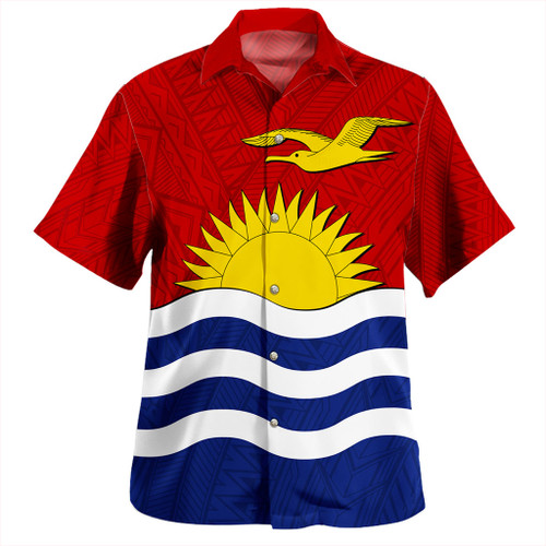 Kiribati Hawaiian Shirt Flag Design With Pattern
