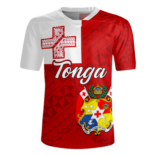 Tonga Rugby Jersey Flag Design With Pattern