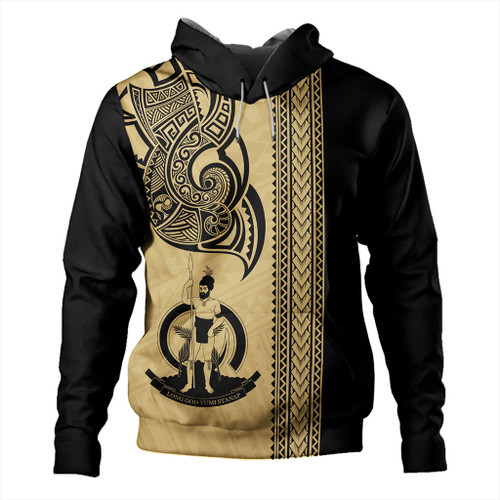 Vanuatu Hoodie Polynesia Tribal Tattoo Gold