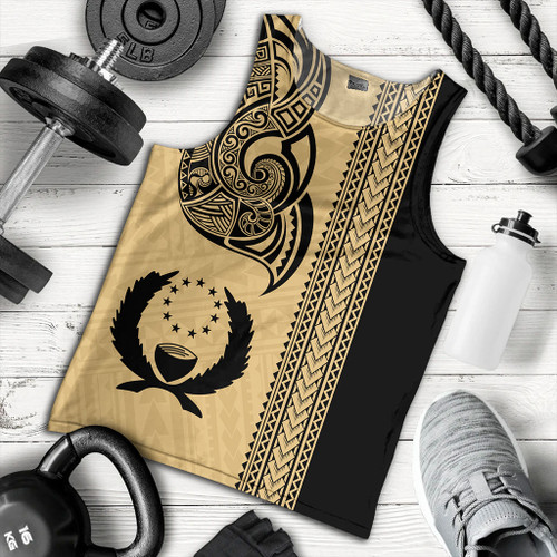Pohnpei State Tank Top Polynesia Coat Of Arms Tribal Tattoo