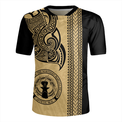 Northern Mariana Islands Rugby Jersey Polynesia Coat Of Arms Tribal Tattoo