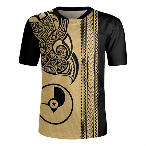 Yap State Rugby Jersey Polynesia Coat Of Arms Tribal Tattoo