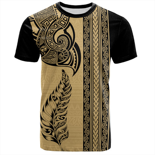 New Zealand T-Shirt Maori Tribal Silver Fern Tattoo