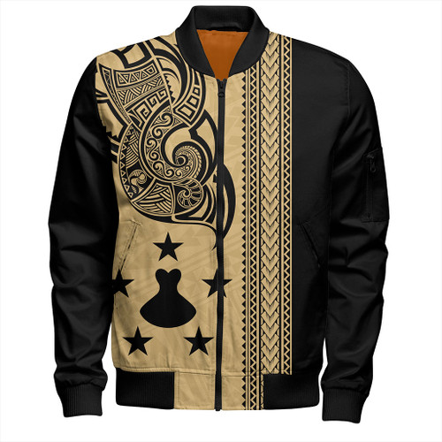 Austral Islands Bomber Jacket Polynesian Coat Of Arms Tribal Tattoo