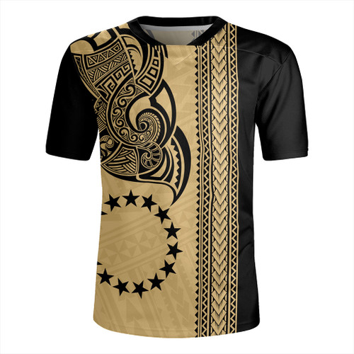 Cook Islands Rugby Jersey Polynesian Coat Of Arms Tribal Tattoo