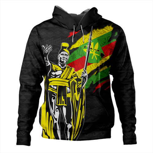 Hawaii Hoodie Tribal Kanaka Maoli King Kamehameha Crack Style