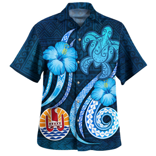 Tahiti Hawaiian Shirt Custom Personalised Turtle and Tribal Tattoo Of Polynesian1