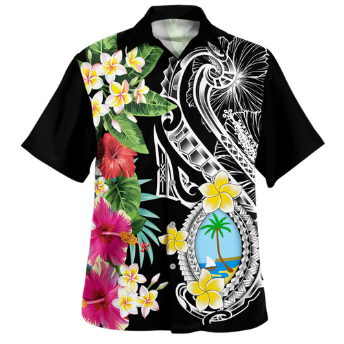 Guam Hawaiian Shirt Summer Plumeria Tribal Tattoo