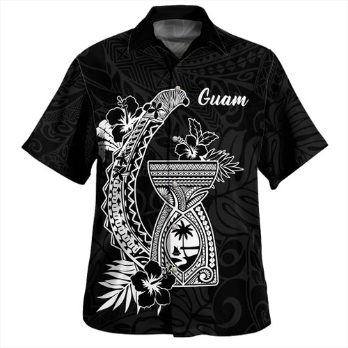 Guam Hawaiian Shirt Hook With Latte Stone Hibiscus Tropical