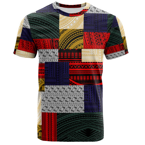 Polynesian T-Shirt Retro Patchwork1