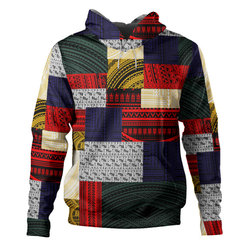 Polynesian Hoodie Retro Patchwork1
