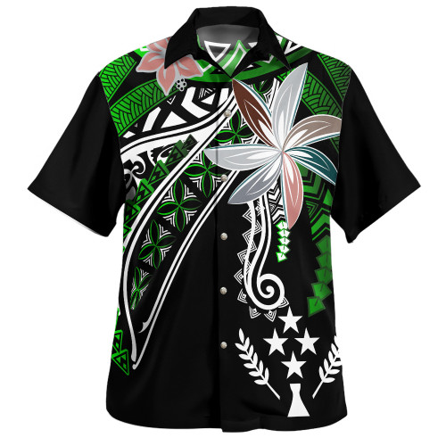 Kosrae Hawaiian Shirt Custom Personalised Fanciful Forest Green1