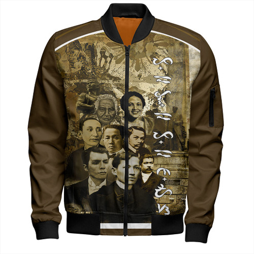 Philippines Filipinos Bomber Jacket National Heroes Background