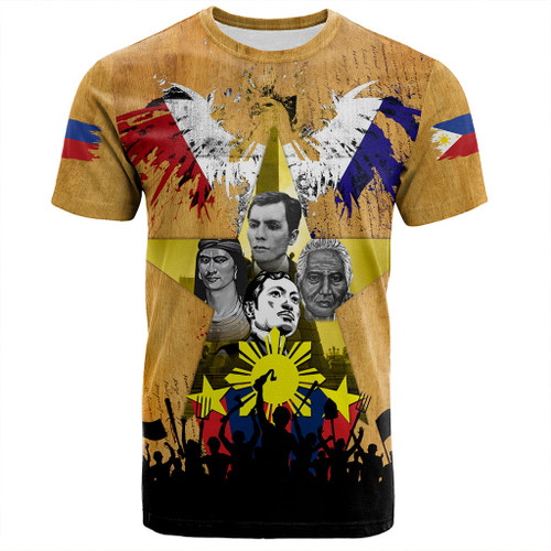 Philippines Filipinos T-Shirt National Heroes Flag Eagle