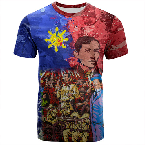 Philippines Filipinos T-Shirt National Heroes Dawring Art Style