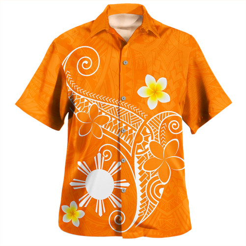 Philippines Filipinos Hawaiian Shirt Polynesia Floral Tribal Ver.1