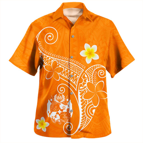 Tonga Hawaiian Shirt Polynesia Floral Tribal Ver.1