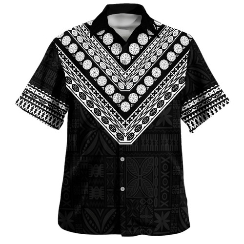 Fiji Hawaiian Shirt Vintage Tapa Style