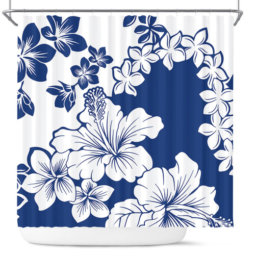 Hawaii Shower Curtain Polynesia Fabric Floral