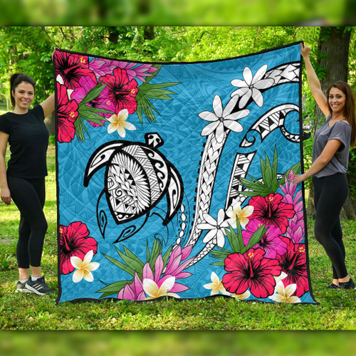Hawaii Premium Quilt Tribal Polynesia Tropical Summer