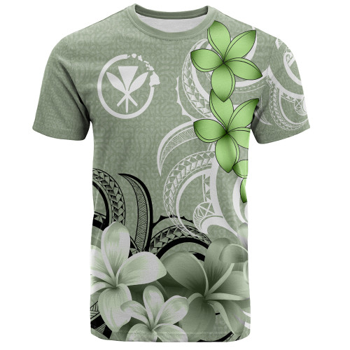 Hawaii T-Shirt Custom Personalised Floral Spirit Sage Green1