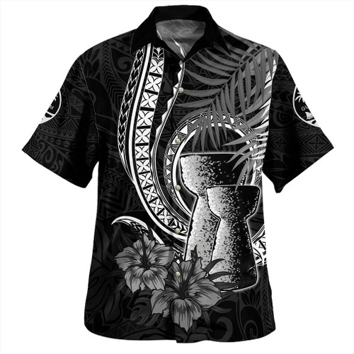 Guam Hawaiian Shirt Tribal Latte Stone Tropical Style