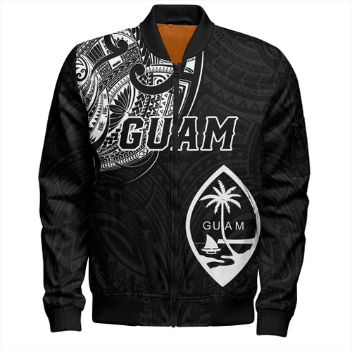 Guam Bomber Jacket Micronesia Tribal Coat Of Arms