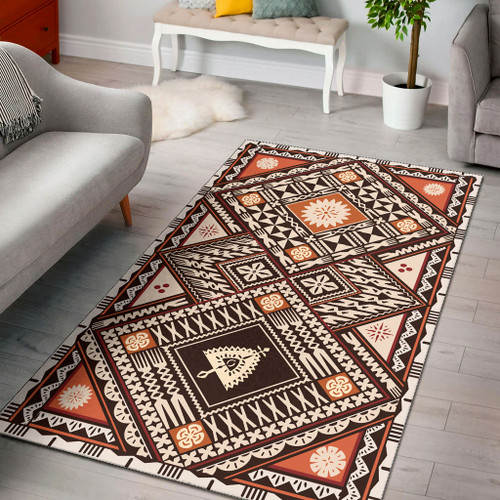 Fiji Area Rug Tapa Massi Art