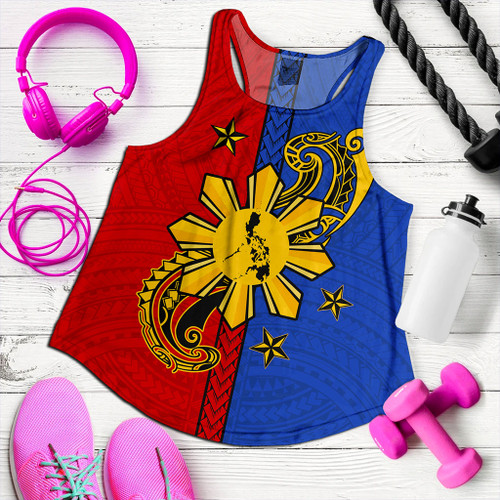 Philippines Filipinos Women Tank Sun Star Polyneisan Half Concept