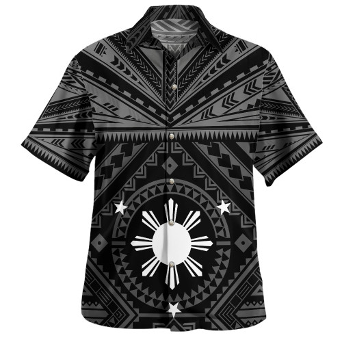 Philippines Filipinos Hawaiian Shirt Polynesian Tattoo Style1