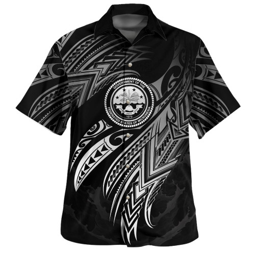 Federated States Of Micronesia Custom Personalised Hawaiian Shirt Legend White Version1