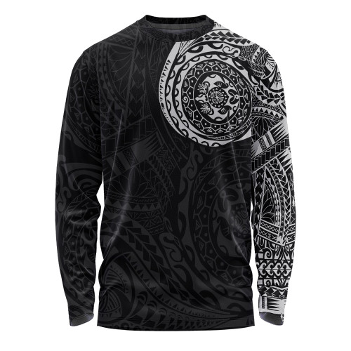 Polynesian Long Sleeve T-shirt - Polynesian Tattoo Style Version 2.0