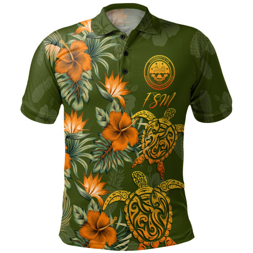 Federated States Of Micronesia Polo Shirt Custom Personalised Polynesian Tropical Summer1