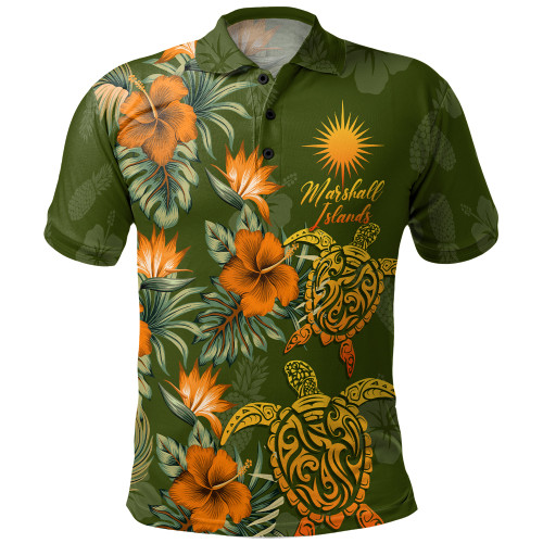 Marshall Islands Polo Shirt Custom Personalised Polynesian Tropical Summer1
