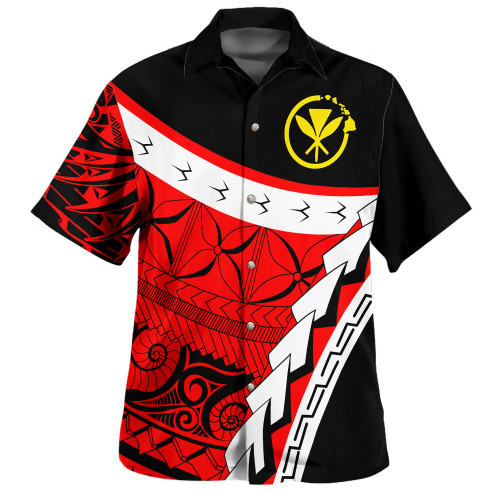 Hawaii Custom Personalised Hawaiian Shirt - Proud Of Kanaka Maoli RED1