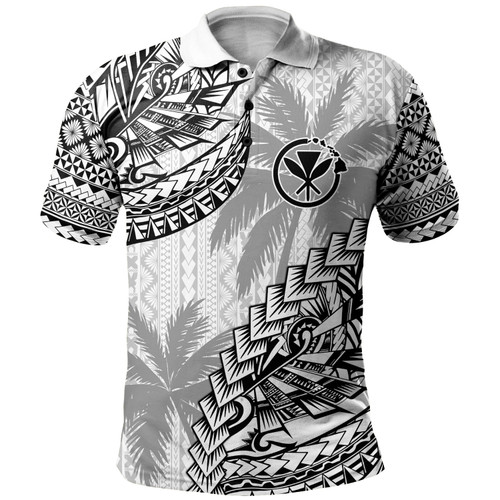 Hawaii Polo Shirt Custom Personalised Polynesian Pattern Palm Tree1