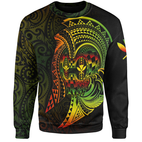 Hawaii Sweatshirt Custom Personalised Reggae Kanaka Warrior1