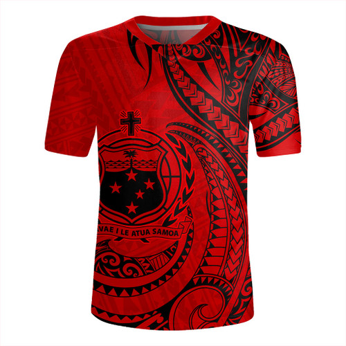 Samoa Rugby Jersey Coat Of Arms Tribal Polynesian Island