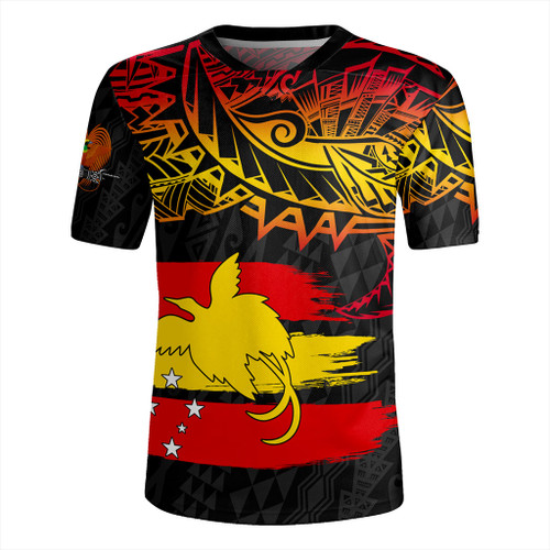 Papua New Guinea Rugby Jersey Flag Grunge Style