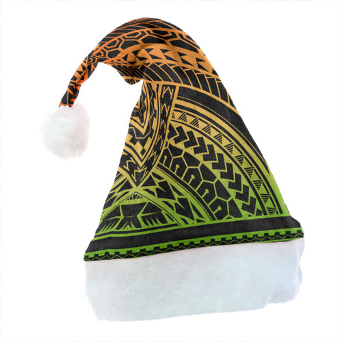Hawaii Christmas Hat Polynesia Pattern Reggae