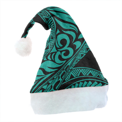Hawaii Christmas Hat Tribal Pattern Polynesian Turquoise