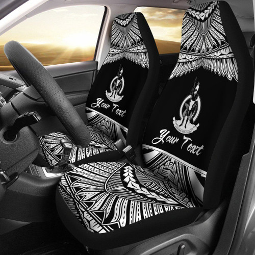 Vanuatu Polynesian Car Seat Covers - Pride White Version