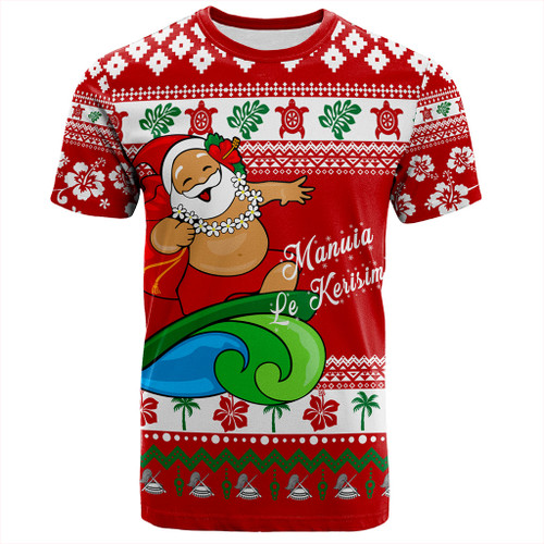 American Samoa T-Shirt Santa Claus Ho Ho Ho Christmas