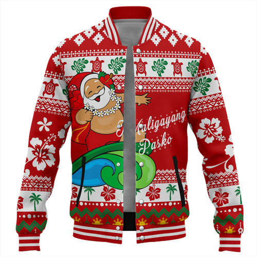 Philippines Filipinos Baseball Jacket Santa Claus Ho Ho Ho Christmas