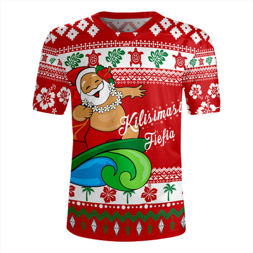 Tonga Rugby Jersey Santa Claus Ho Ho Ho Christmas