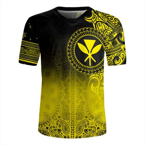 Hawaii Rugby Jersey Custom Kanaka Paisley Style