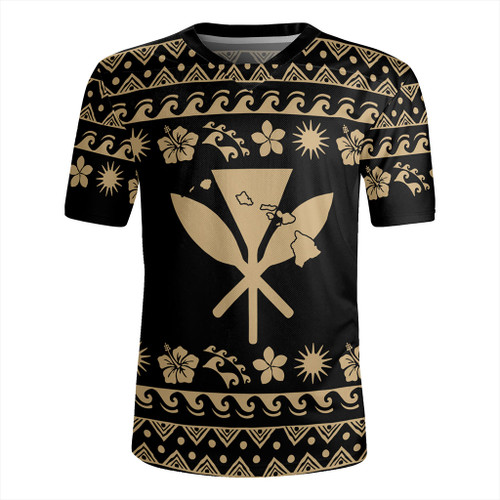 Hawaii Rugby Jersey Kanaka Map Vintage Set Hawaiian Symbols