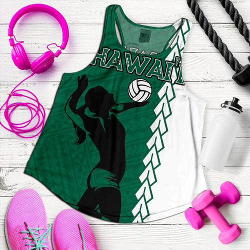 Hawaii Women Tank Custom Women Volleyball Polynesia Tattoo