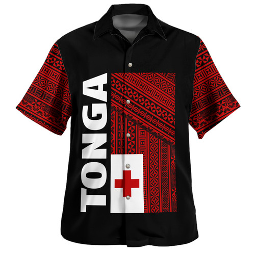 Tonga Hawaiian Shirt Tonga Flag Special Version1
