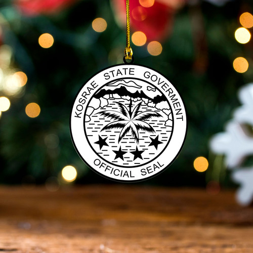 Kosrae Acrylic And Wooden Ornament Coat Of Arms